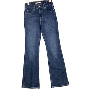 NEW! Levi’s 725 Dark Wash Denim Jeans High Rise Bootcut Size 26 W 29 L Inseam
